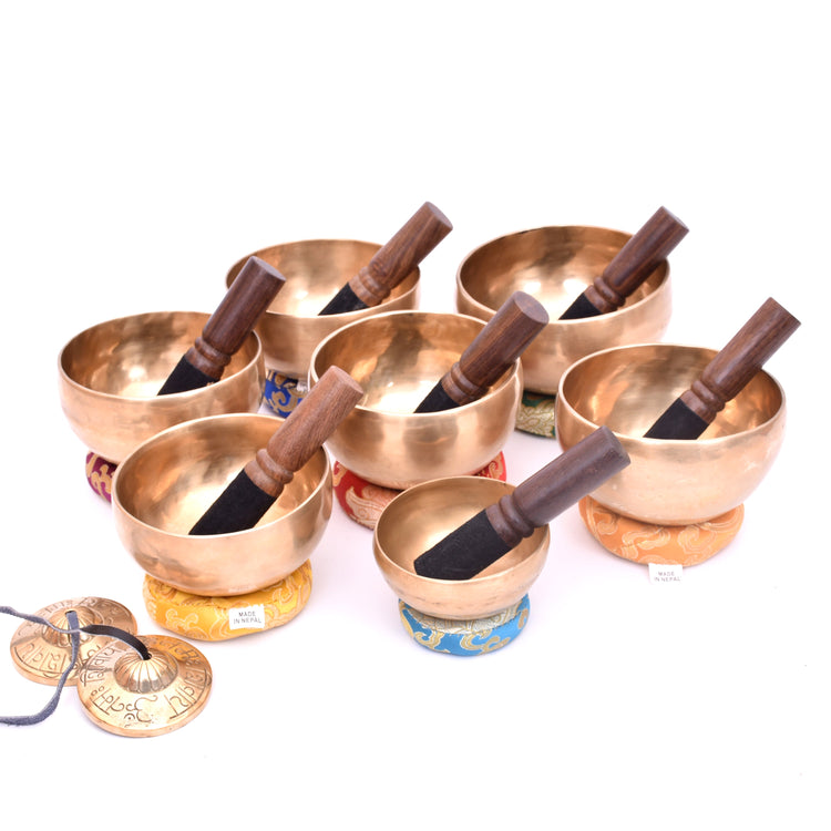 Seven Chakra Singing Bowls & Sets