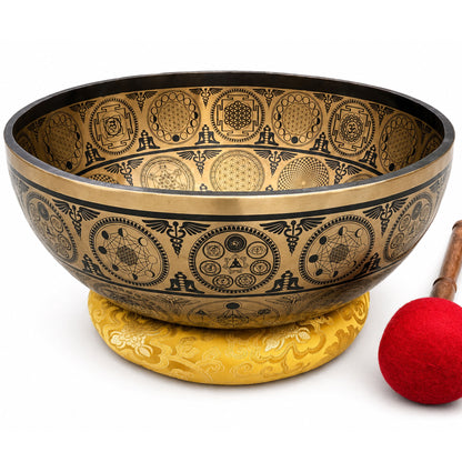 20-Inch Flower of Life Singing Bowl