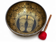 Extra-large sacred geometry Tibetan singing bowl with Flower of Life design