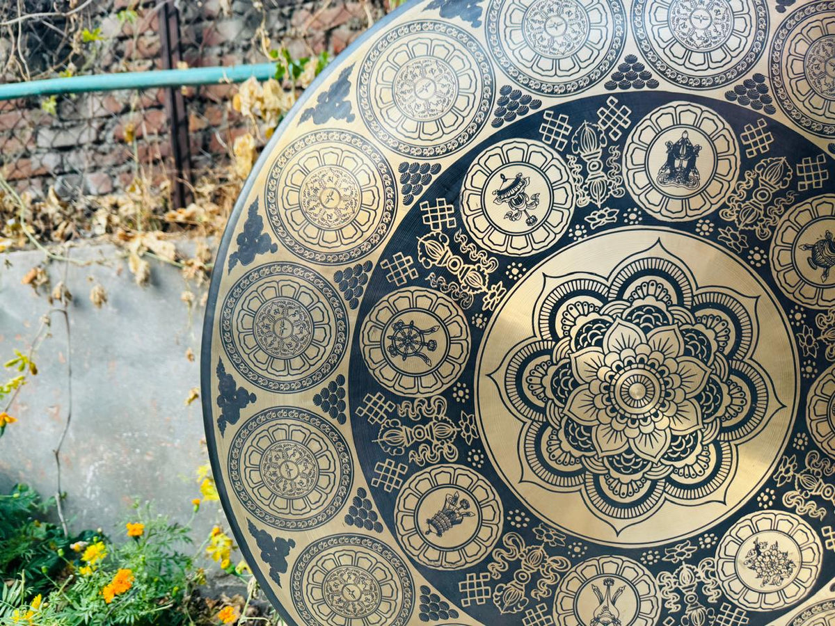 Flower of Life meditation gong for yoga studios and healing rooms