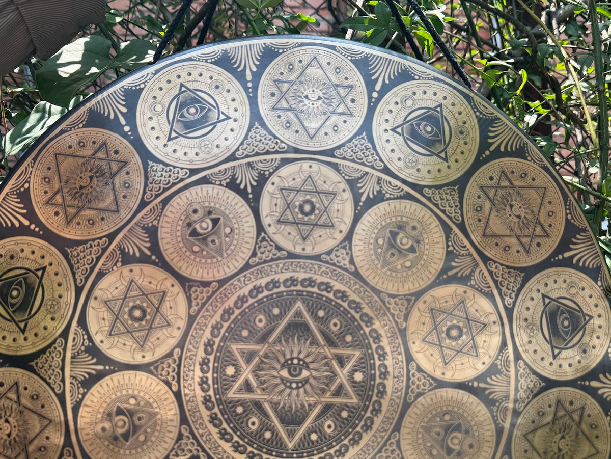 Sacred Open Eyes gong for sound baths and meditation