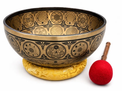 20-Inch Flower of Life Singing Bowl