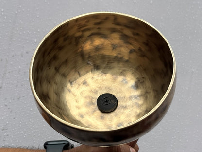 5 & 6 Inches Double Chalice Handle Tibetan Singing Bowl – Handcrafted Dual-Tone Healing meditations yoga Bowls